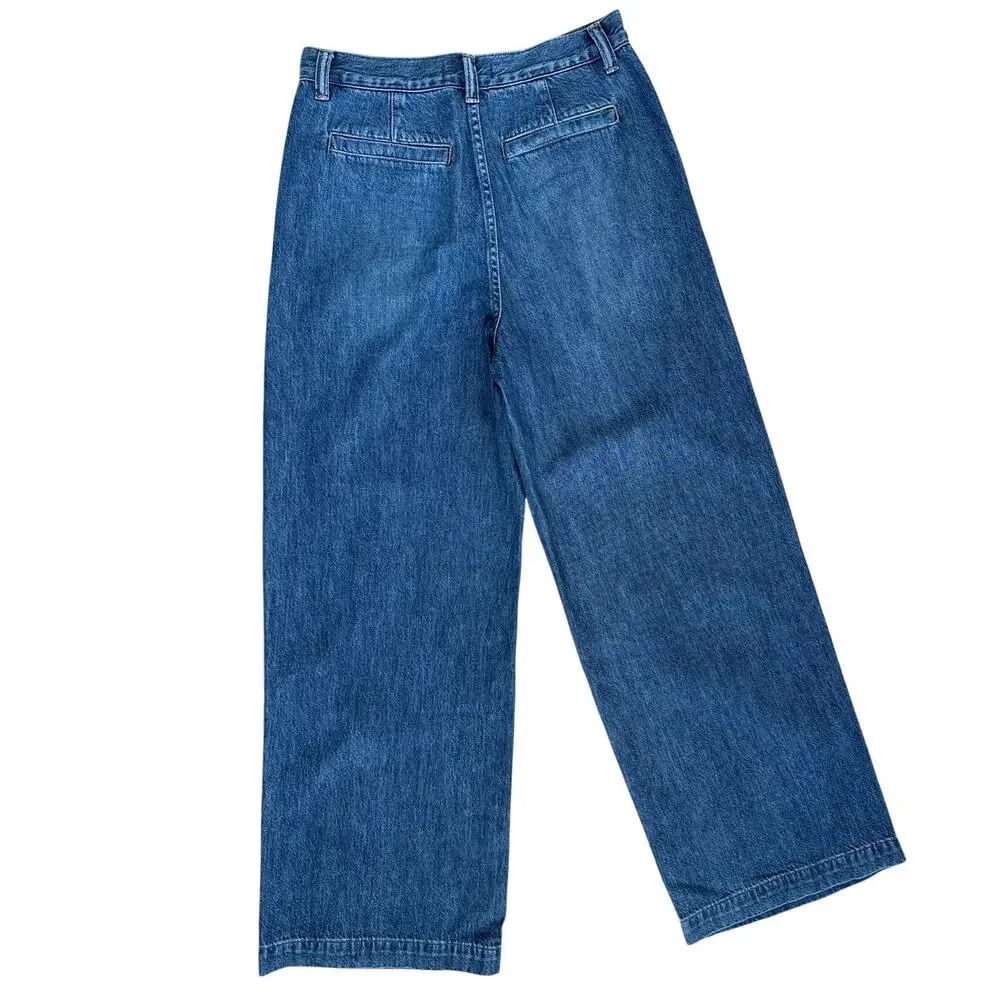 Madewell Harlow Wide-Leg Jeans in Blue Size 27 NEW NWT - Picture 4 of 8
